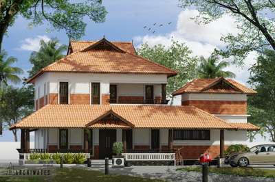 Kerala traditional house design #TraditionalHouse  #KeralaStyleHouse  #architecturedesigns  #CivilEngineer  #exterior3D