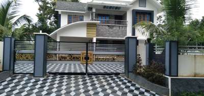 3D interlock with garden landscaping work finished at kollam