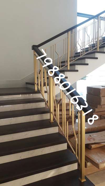 MS modern railing design staircase #saifi