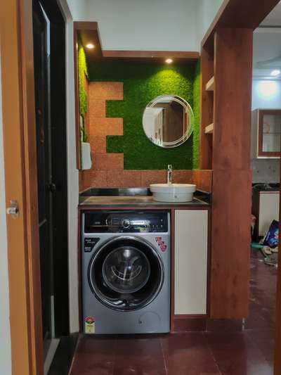 Wash area #with washing machine