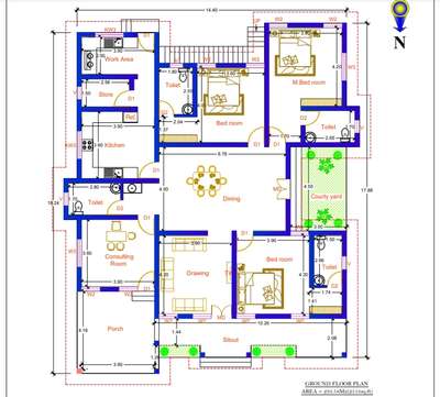 Area : 2513 Sqft
Construction Cost: 47 Lakhs
Catagory : 3BHK House
Construction Period -6 Months

Ground Floor - Sitout, Living Room, Dinning Room, 3 Bedroom With Attached Dressing room & Bathroom , Consultting room, Kitchen, Work Area, Store & Courtyard



For More Info - Call or WhatsApp +91 8593 005 008, 

ᴀʀᴄʜɪᴛᴇᴄᴛᴜʀᴇ | ᴄᴏɴꜱᴛʀᴜᴄᴛɪᴏɴ | ɪɴᴛᴇʀɪᴏʀ ᴅᴇꜱɪɢɴ | 8593 005 008
.
.
#keralahomes #kerala #architecture #keralahomedesign #interiordesign #homedecor #home #homesweethome #interior #keralaarchitecture #interiordesigner #homedesign #keralahomeplanners #homedesignideas #homedecoration #keralainteriordesign #homes #architect #archdaily #ddesign #homestyling #traditional #keralahome #freekeralahomeplans #homeplans #keralahouse #exteriordesign #architecturedesign #ddrawing #ddesigner  #aleenaarchitectsandengineers