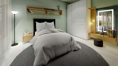 interior of bedroom 3D #BedroomDecor  #InteriorDesigner  #bedroomdesign   #3d