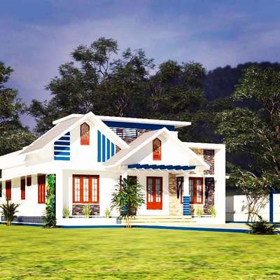 #HouseDesigns
#MyDesigns

"A Small Home , It's A Big Dream".   

 West Facing 1400 Square feet  3 Attached Bedroom Residence.