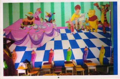 ...im working play School Wall cartoon Painting allover India,
I'm from Delhi 

More Details contact me:

9340407916
9555140944(whatsaap no) 

working 150+ Schools allover India, 15 Years Experience in this Field.
Best choice for New School Launched People...😊👍🙏

Note* : For square feet rate*
(1).Below 1000 square feet 35/- rupees,
(2). Above 1000 square feet 30/- rupees,
(3). 2000+ square feet work 28/- rupees,
including material.
Asian Paints Exterior and Interior Paints
1. Play Schools Cartoon painting
2. Children's Bedroom Wall cartoon Paintings.
4. spray painting
3. Interior Wall Designing, etc.
we are working on:
6. Individual Play Schools ( many names).