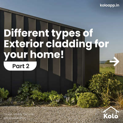 Check out the various exterior cladding types - Part 2Â 

Tap âž¡ï¸� to view the next pages of cladding options for you to choose from.

Which one is your favourite out of the lot? Let us know in the comments â¤µï¸� . ðŸ‘�ðŸ�¼ðŸ™‚

Learn tips, tricks and details on Home construction with Kolo Education.

If our content helped you, do tell us how in the comments â¤µï¸�

Follow us on Kolo Education to learn more!!!Â 

#koloeducation #educationÂ 
#HouseConstruction #cladding #InteriorDesigner #architecture #categoryop #interiors #homedesignideas #cladding