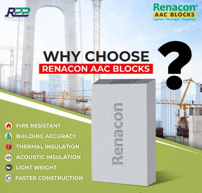 *RENACON AAC BLOCKS *
AUTOCLAVED AERATED CONCRETE BLOCK. 600mm×200mm×100mm
               ""            """       ×125mm
""""          """""      """"    ×150mm
"""""""     """"""    """""   ×200mm