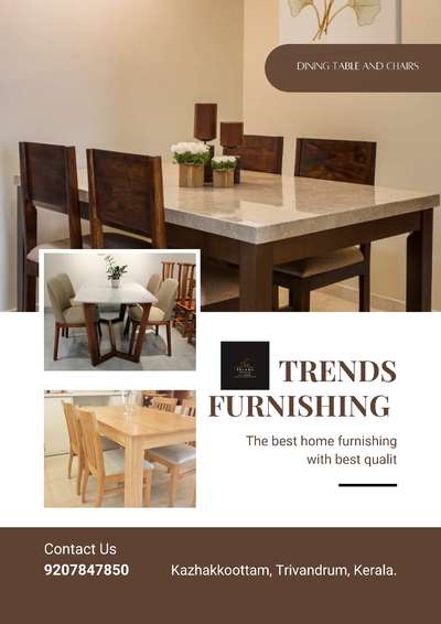Dining table and Chairs
Trends Furnishing