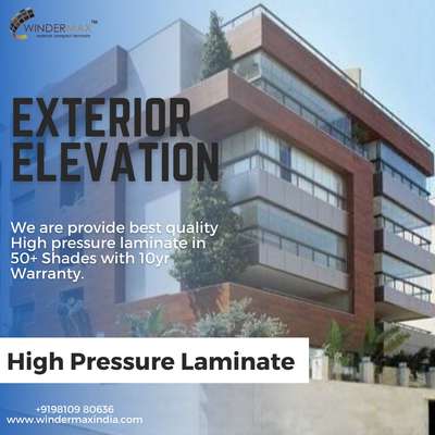We deal in all types of exterior wall cladding products with the best brands of India and imported product 

*Our Product details* 

*#Metal exterior wall cladding*
*#HPL High pressure laminate* 
*#ACL Aluminum composite louvers* 
*#Solid aluminium louvers*
*#WPC louvers*
*#Wall FINs* 
*#ACP Aluminium composite panel*
*ACP/HPL Colour rivets*

Any requirement or query please contact us.9810980278 

For more details our all products please visit websites

www.windermaxindia.com
www.indianmake.co.in