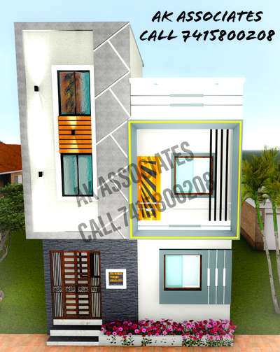 20 X 30 (West) Proposed Front Elevation At Shail City Magrul Road Khargone  #elevation  #designer  #frontElevation  #civil_engineer  #Architect