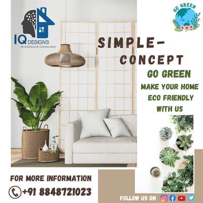 “Make you home Eco-friendly with us.”
IQ DESIGNS & CONSTRUCTION
Contact Us : +91 8848721023
 #kerela #trivandrum #constrution #home #shorts #iqdesigns #iqconstruction