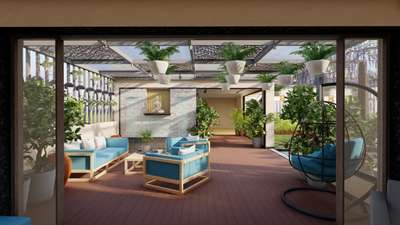 #terracedesign #roofgarden  #InteriorDesigner