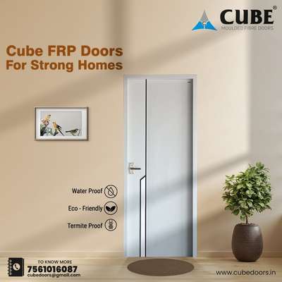 Transform your home with Cube FRP! Unbeatable toughness with monolithic casting, high-impact strength, and corrosion resistance, combined with inbuilt fire retardant and termite-proofing for lasting protection.

#cube #cubedoors #FRPDOOR #frpdoors #FRP