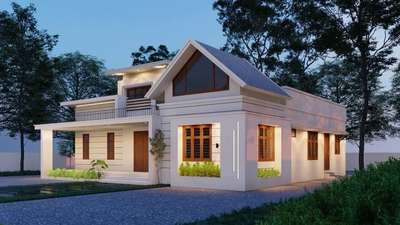 Exterior Design 
 #KeralaStyleHouse  #HouseDesigns