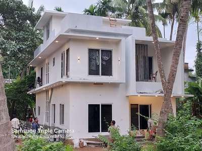 Gemplast Gypsum Plaster Interior and Exterior Finished work at Thalassery