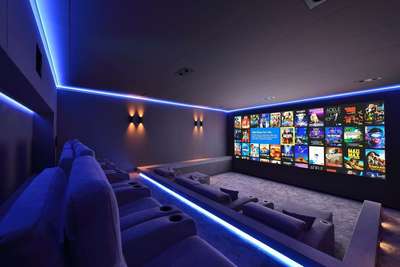*Home Theater Turn Key Solution*
We provide turnkey solutions for home entertainment including Audio Video Acoustic treatment Carpeting Recliners Lighting and Automation.
Contact us for more details.
