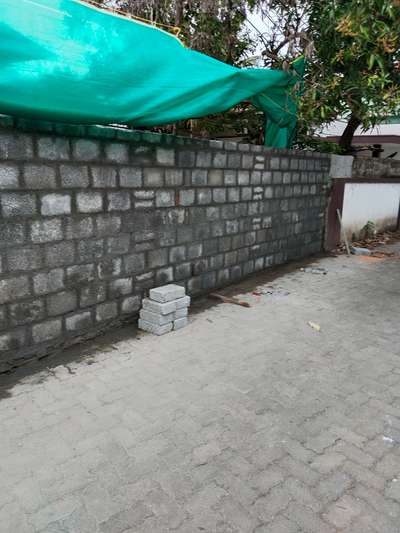compound wall  renovation work  at eranakulam