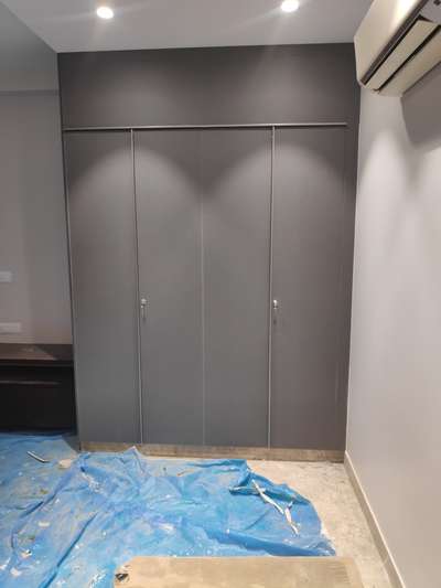 Wardrobe Dark Colour with automatic LED Light Funtion