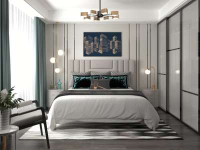 Master bedroom #InteriorDesigner #BedroomDecor #elegantdesigns
