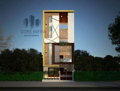 front elevation

for 2d and 3d elvation plz contect  
us     Core Infra    7974304726