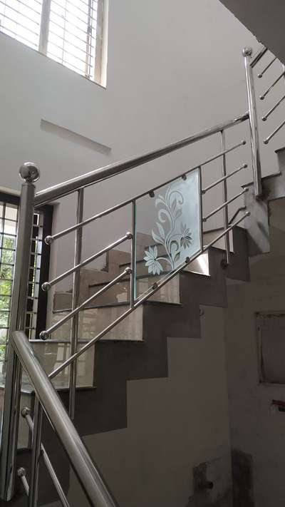 steel work in Glass
#StaircaseDecors 
#GlassHandRailStaircase 
#Palakkad