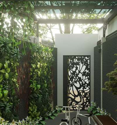 arch house had one of the best vertical garden layout
go green