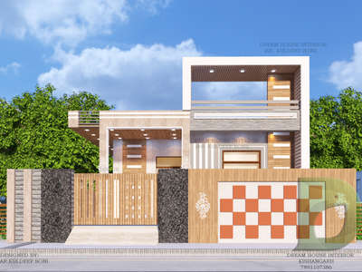 single floor elevation design
DREAM HOUSE INTERIOR
AR.KULDEEP SONI 
7891107386 
 #kishangarhmarble 
 #kishangarh 
 #kishangarh_architect 
 #ajmer 
 #ajmer_architect 
 #modernelevation