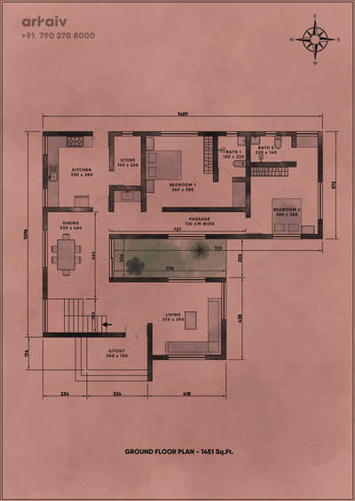 Ground Floor Plan 1451 Sqft.

 #floorplans #2dPlans  #keralahousedesigns  #keralahouseplans  #groundfloorplan