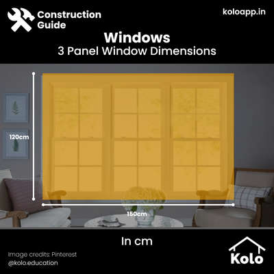 With windows you can change up the material, design, colour and even texture but no matter the change, always make sure you maintain a minimum size and above as per today's average !!

Have a look at our post to see the average size of a triple panel window in both cm and inches.

Hit save on our posts to refer to later.

Learn tips, tricks and details on Home construction with Kolo Education🙂

If our content has helped you, do tell us how in the comments ⤵️
Follow us on @koloeducation to learn more!!!

#koloeducation #education #construction  #interiors #interiordesign #home #building #area #design #learning #spaces #expert #consguide #style #interiorstyle #main #furniture #window #triplepanel
