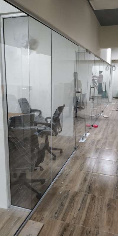 *toughened glass partition *
10 mm with male and female profile hardware charges extra