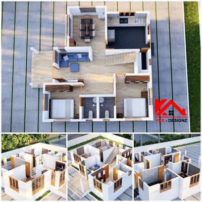 3D FLOOR PLAN 5 VIEW
 #3Dfloorplans  #3dinteriordesign  #KeralaStyleHouse  #budgethomes  #FloorPlans  #InteriorDesigner