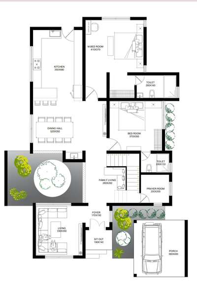 2D floor plan

3BHK planning

West facing House

Follow: @_shan_tirur_
