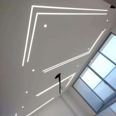 plen false ceiling Design with profile light #rkpopcontractor