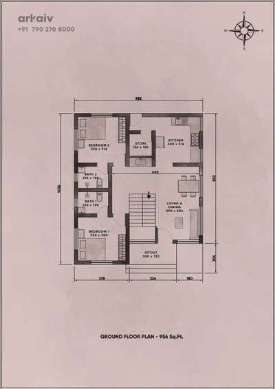 Ground Floor Plan

 #FloorPlans  #SouthFacingPlan  #2BHKPlans  #houseplan