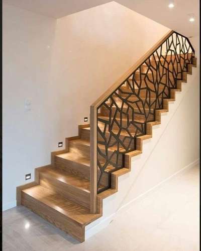 wooden stair teak