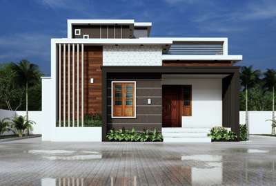 Residence Model for Client at Nemom, Trivandrum.  #elevation  #exteriordesign  #contemporarystyle  #architectureporn  #exteriors  #homedecor  #designideas  #DesignYourDreams  #KeralaStyleHouse  #keralaplanners  #keralaveedu