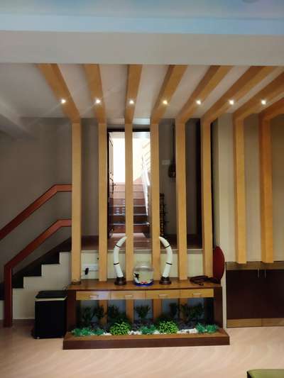 Stair partition with pergolas