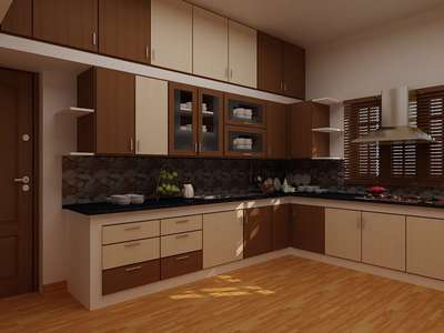 Kitchen interior ideas #KitchenIdeas #LShapeKitchen #KitchenCabinet #ModularKitchen #KitchenInterior #InteriorDesigner #Architectural&Interior