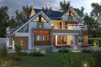 Latest architectural design 4 Bhk Residence..Wayanad.