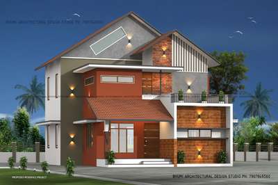 contemporary house #KeralaStyleHouse #Designs #elevation #frontelevationdesign