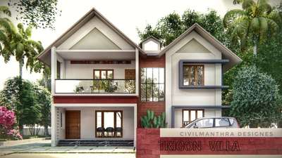 TRIGON VILLA- New 3D EXTERIOR DESIGN
Client: Manu Kollam
Total Area: 1745 Sqft- 3BHK, 2 Floor Beautiful House #KeralaStyleHouse  #tropicalhouse,  #exteriordesigns  #keralaarchitectures  #keralahomeplans