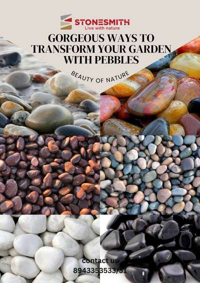 pebbles are excellent materials for landscaping. They are readily available, pocket-friendly, and are super easy to maintain. No special cleaning materials required – just give them a wash down with the garden hose, and they'll look good for years to come.