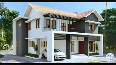kerala style budjet friendly home #HouseDesigns  #budject  #KeralaStyleHouse   #RoofingIdeas