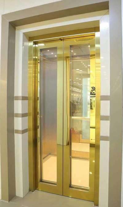 Passenger Lift 
golder door with glass