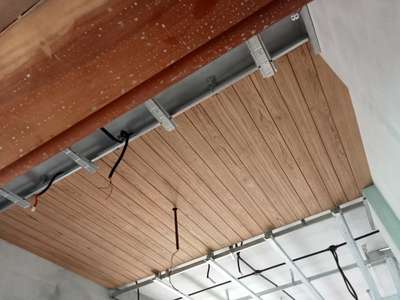 wooden ceiling on progress