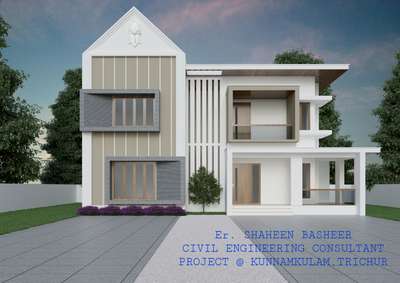 #ContemporaryHouse #3d #exterior_Work