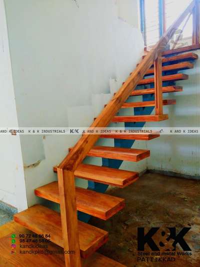 #industrial  #Designs  #StaircaseDecors  #stair  #wooden  #GlassStaircase  #kandk  #pariyapuram  #pmna
