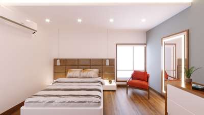 3d visualization#minimal style bedroom.