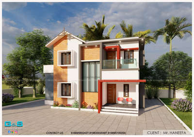 Residence at Parakkadavu. Malappuram
client: Mr.Haneefa 
Area: Gf-921.00 sqft
           Ff-564.00 sqft
     Total - 1484.00 sqft
for more details: 9633020487
