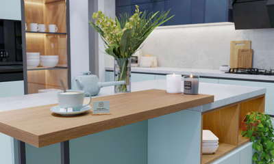 Modern Kitchen Design 
3ds max corona Rendering .
Photoshop and coreldraw.