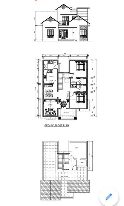 *2d floor plan and 2d elevation*
plot dimension or lader sketch needed